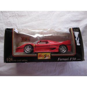 Special Edition Maisto Red Ferrari F50 1995 Sports Car 1:24 Die Cast Metal Model